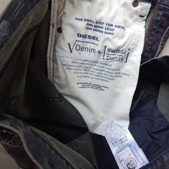 DIESEL Jogg Jeans D-VIDER CB-NE Stretch Denim Pants Faded Black Men’s 28x26 NWT - Picture 4 of 8